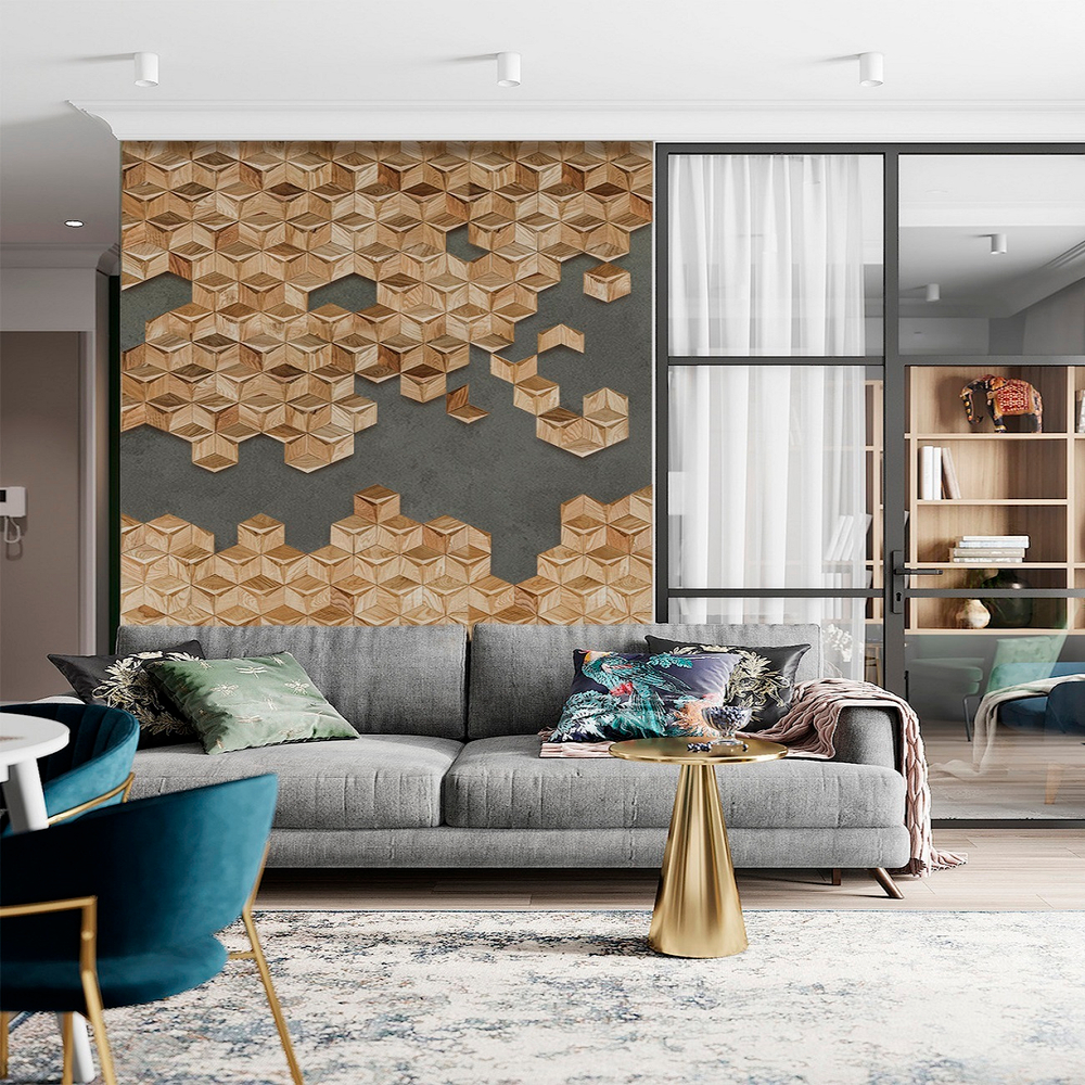 Деревянная мозаика для стен Wood Mosaic Мерси