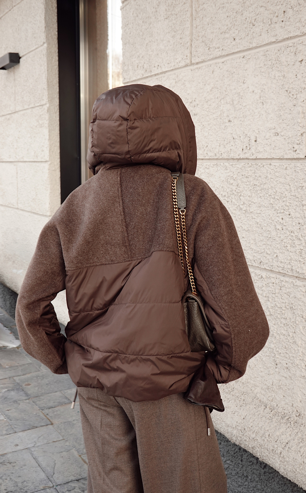 Куртка демисезонная комбинированная с шерстью