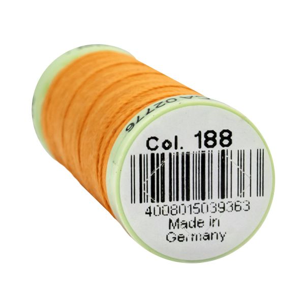Нитки отделочные Gutermann Top Stitch 30 (30 метров), 5 кат. | 188 оранжево-кремовый