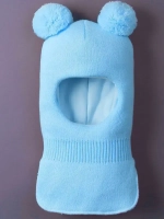 Шапка шлем детская зимняя вязаная