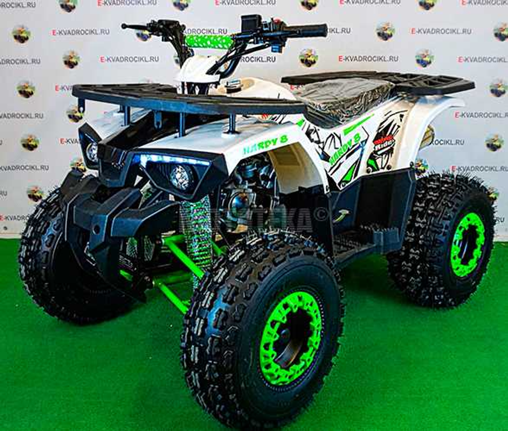Квадроцикл детский MOWGLI (Маугли) HARDY 8M зелёный (машинокомплект)