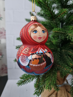 Матрешка стеклянная "Красная Шапочка"