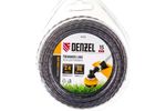 Леска двухкомпонентная для триммера квадратная витая 2,4мм х 15м, EXTRA CORD// Denzel