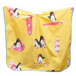Укороченная накидка "Пингвины" жёлтая h10891-14