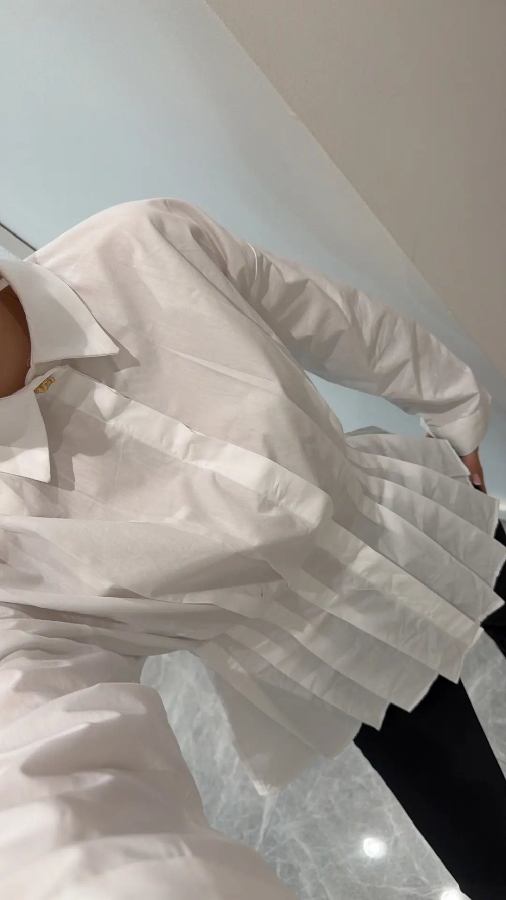 Рубашка из хлопка приталенная