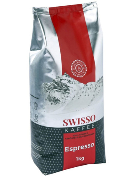 Кофе в зёрнах Espresso 1 кг Swisso Kaffee 100% Арабика