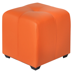 Пуф Николь Оранжевый ЭкоКожа