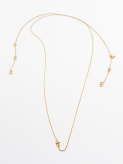 Massimo Dutti Колье-трансформер, золотистый