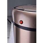 Ведро для мусора сенсорное, круглое, нерж, внутр ведро, Foodatlas JAH-9111, 8 л (золотой)