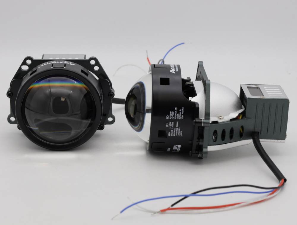 Билед модули Aozoom Black Warrior New 3.0 дюйма, 2 чипа, 5500K, 12V, 55W/65W, крепление 3R (комплект, 2шт)