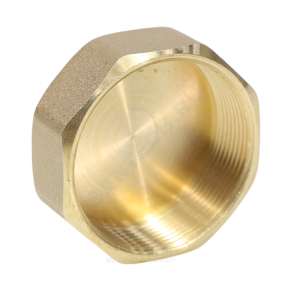 Заглушка латунь Ду 40 (1 1/2") ВР VALFEX VF.590.L.112