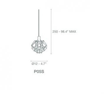 Подвес  Terzani ETOILE Pendent 1 light Nickel