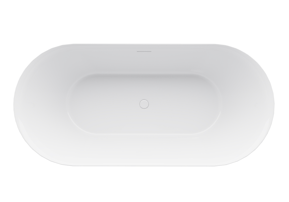 Ванна акриловая Vincea VBT-709-1700MG, 1700*800*585, цвет матовый бежевый/белый, щелевой перелив, слив белый