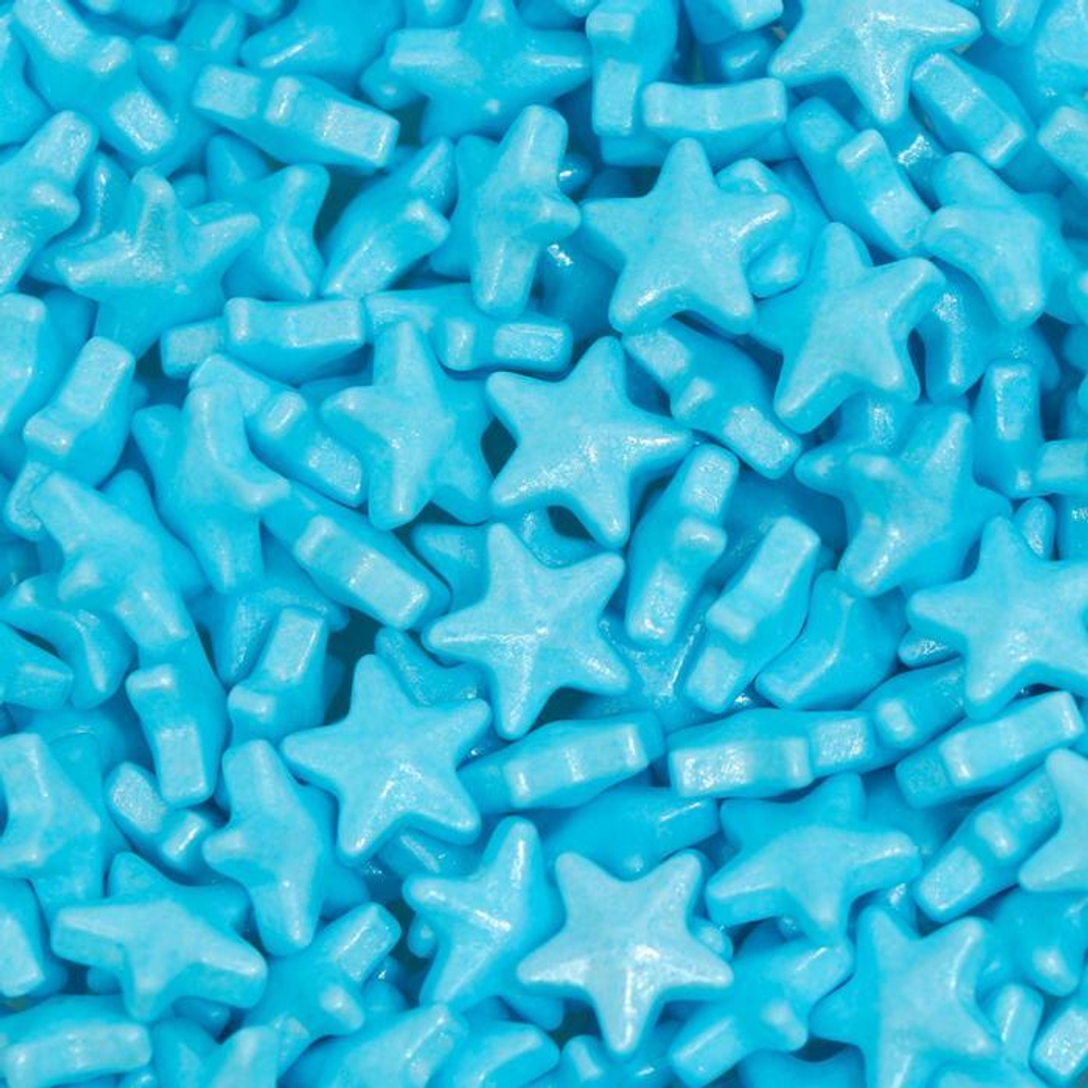 Посыпка кондитерская "Звёзды голубые крупные" 30г