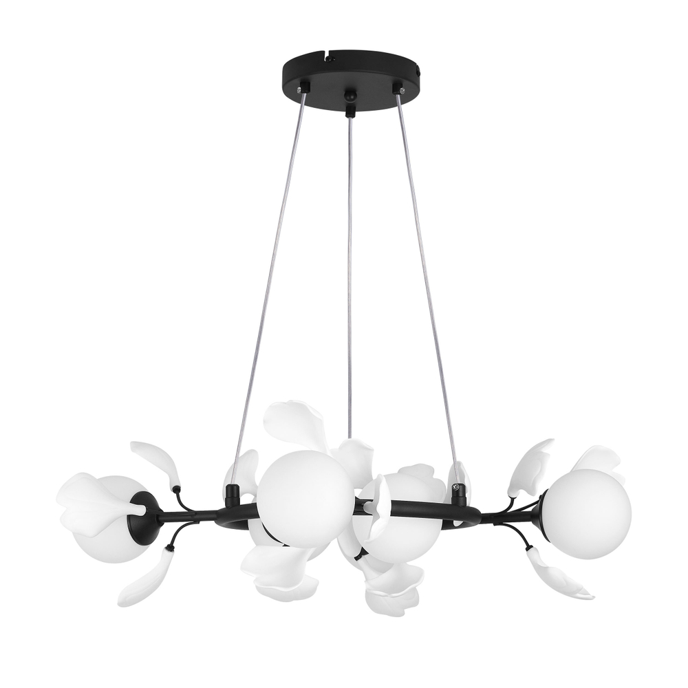 799067 Люстра CERAMO BW 6х6W(led) G9 ЧЕРНЫЙ/БЕЛЫЙ