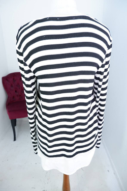 Джемпер в морском стиле, визуально 48 размер