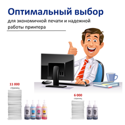 Чернила краска для принтера EPSON 664 набор 2х100 черный