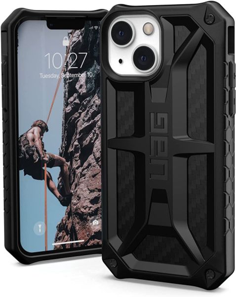Чехол Uag Monarch для iPhone 13 mini 5.4" карбон (Carbon Fiber) 113141114242