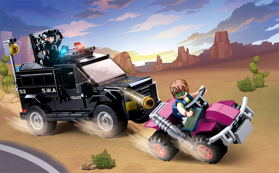 Konstruktor \ Конструктор POLICE II- ME Truck