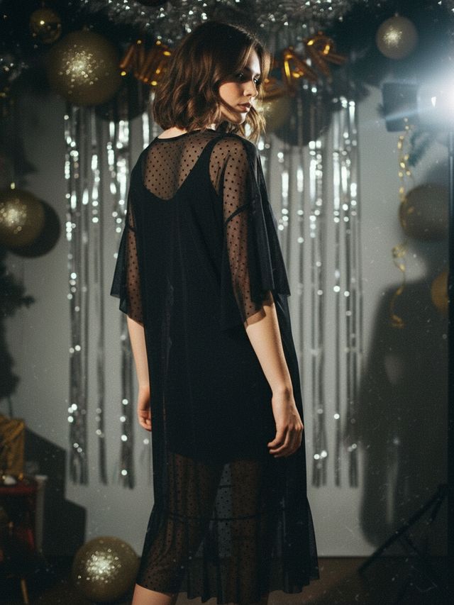 Платье Беседы под луной Черное