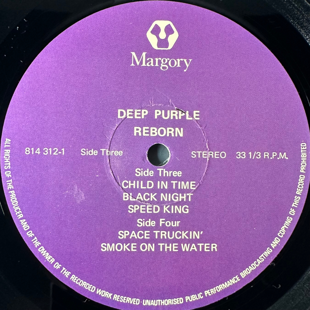 Deep Purple – Reborn 2LP (США 1985г.)