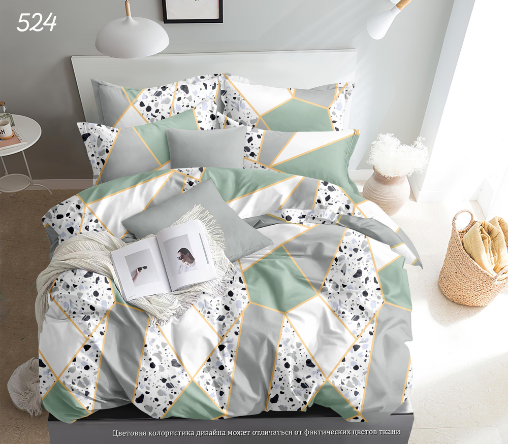 КПБ Дуэт с простыней на рез. 180х200 БЯЗЬ "БР4"