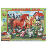 Пазл в рамке 15эл. "Животные фермы" 4660254420113 (Умные игры)