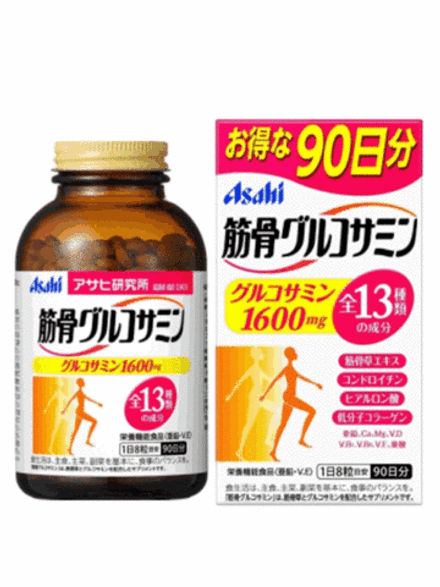 Глюкозамин + Хондроитин для восстановления  хрящевой ткани и укрепления суставов ASAHI на 90  дней