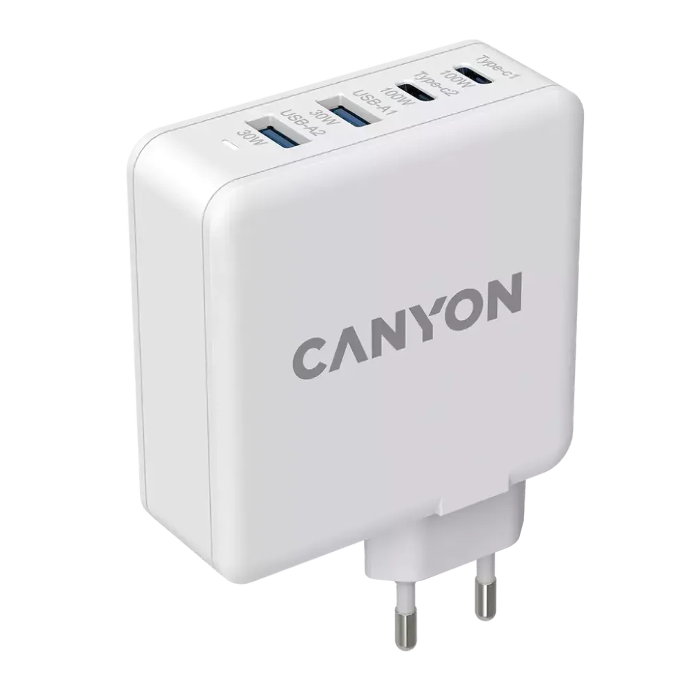 Зарядка USB-устройств от 220В CANYON (CND-CHA100W01)