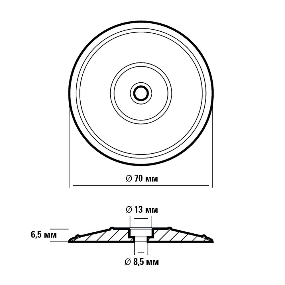 Анод дисковый, пара, цинк (крепеж в комплекте) (10269988)