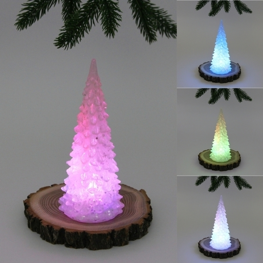 Сувенир с подсветкой «Волшебная красавица» 17 см, Белый (работает от батареек LR44*3)