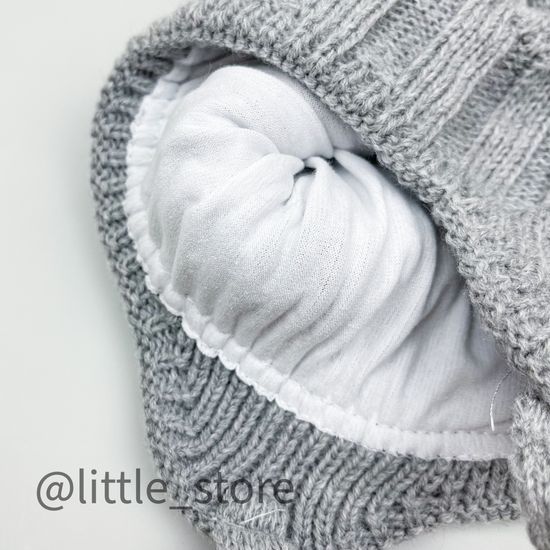 Шапка демисезонная Серая