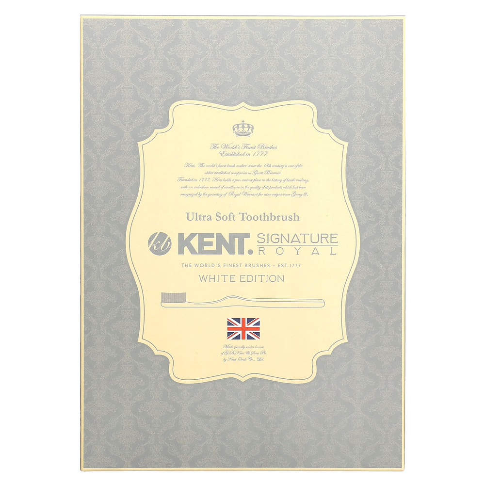 Kent, Signature Royal, White Series, ультрамягкая зубная щетка, 5 упаковок