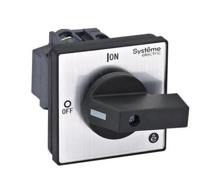 Выключатель-разъединитель 4п 20А IP20 с черн. рукоят. на дверцу 4 винтами SE MSD20420B