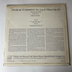 Винтажная виниловая пластинка LP Dvorak Дворжак, Nicolai Malko, Philharmonia Orchestra, Симфония Symphony No. 5 In E Minor, Op. 95 (Англия 1965)