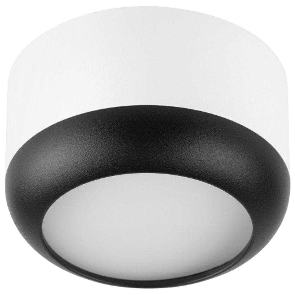 Светильник настенно-потолочный спот ЭРА OL56 WH/BK под лампу GX53 белый/черный IP20 | Накладные светильники