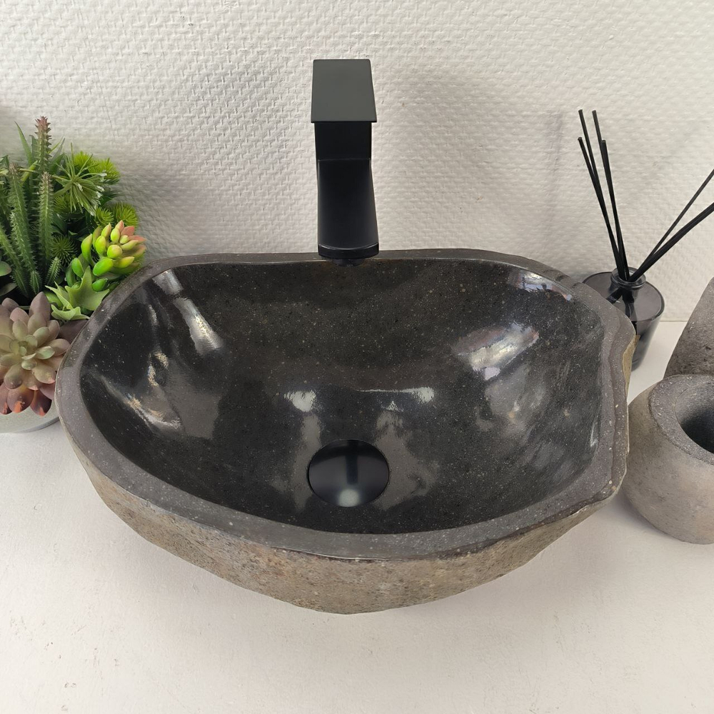 Раковина из речного камня RS-65448 41*29*15 0855