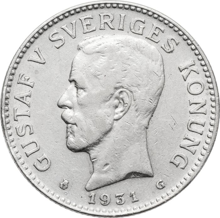2 кроны 1931 Швеция