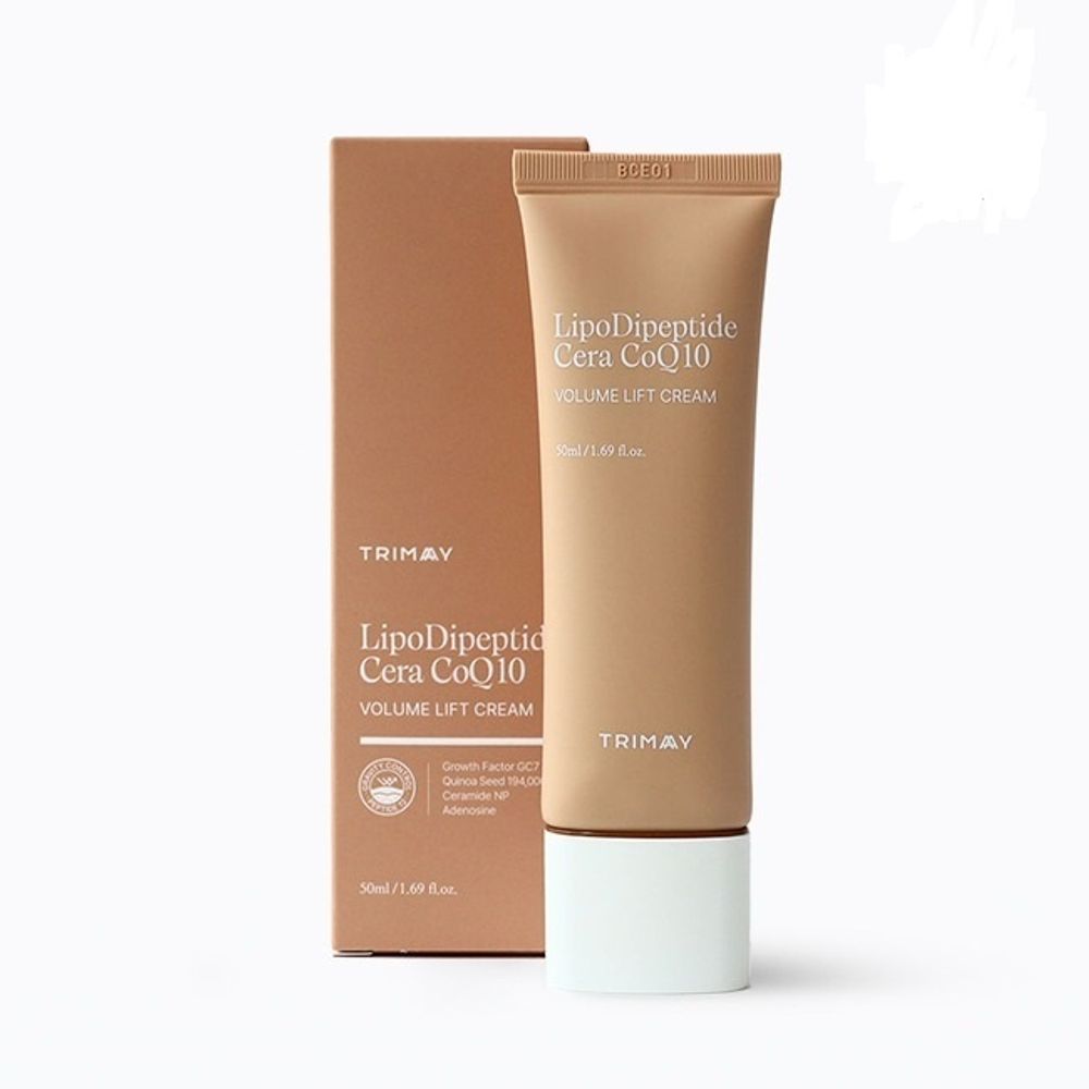 Trimay LipoDipeptide Cera CoQ10 Volume Lift Cream лифтинг-крем для лица с коэнзимом Q10, комплексом пептидов и идебеноном