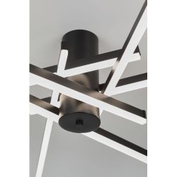 Светильник потолочный светодиодный Rivoli Violet 6180-201 LED 90Вт 3000-6000К чёрный с пультом | Rivoli