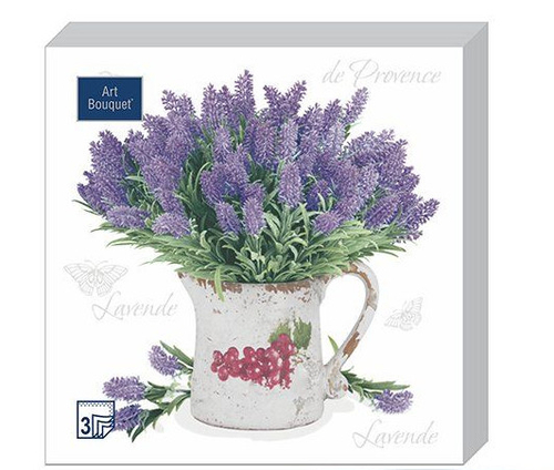 Салфетки бум DESNA BOUQUET ECO-FRIENDLY 33*33 3сл Лаванда (20л)