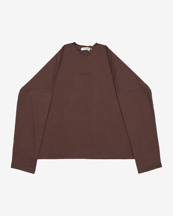 Лонгслив Logo French Roast коричневый - фото 1