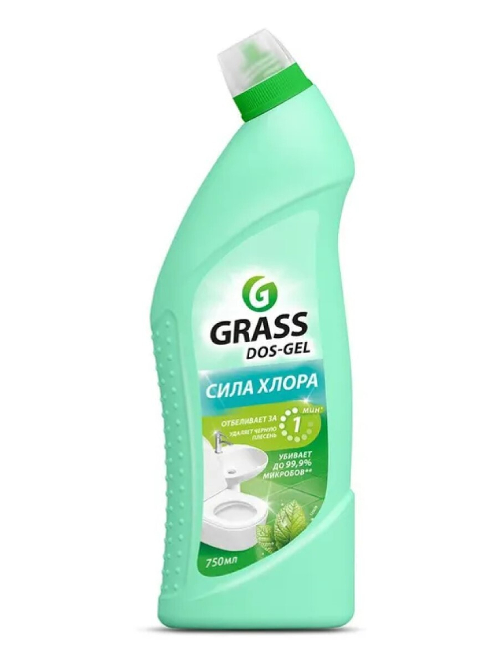 GraSS Чистящий гель для сантехники DOS GEL Мятная сила 750 мл