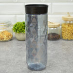 Банка для сыпучих продуктов 1,5л круглая "Black"