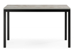 Стол деревянный Woodville Жаклин 120(170)x68 раздвижной лдсп, бетон метрополитен, ножки черные