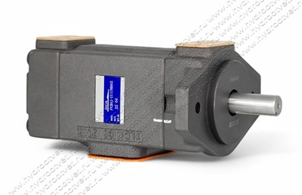 НПл 16-16/16 - Пластинчатый нерегулируемый насос сдвоенный с рабочим объемом 16,9+16,9 см3 (PV2R11-17/17RBAU2)