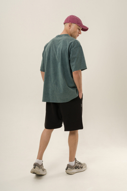 Футболка KUL'TURA "Premium" Garment Dyed Изумруд