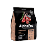 Сухой корм для собак мелких пород с чувствительным пищеварением с ягненком и рисом AlphaPet Superpremium Sensitive