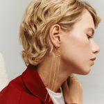 Моносерьга ПТИЦА позолота