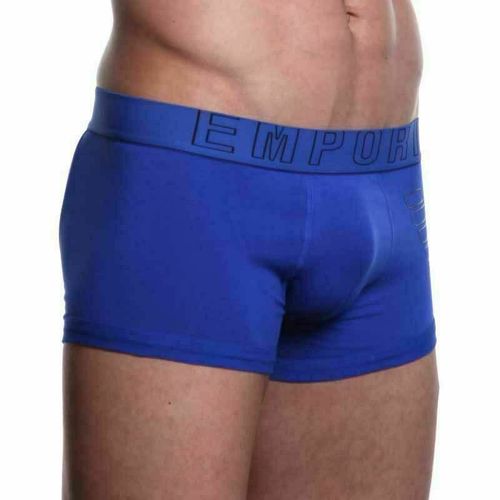 Мужские трусы хипсы синие Emporio Armani Eagle Blue Boxer